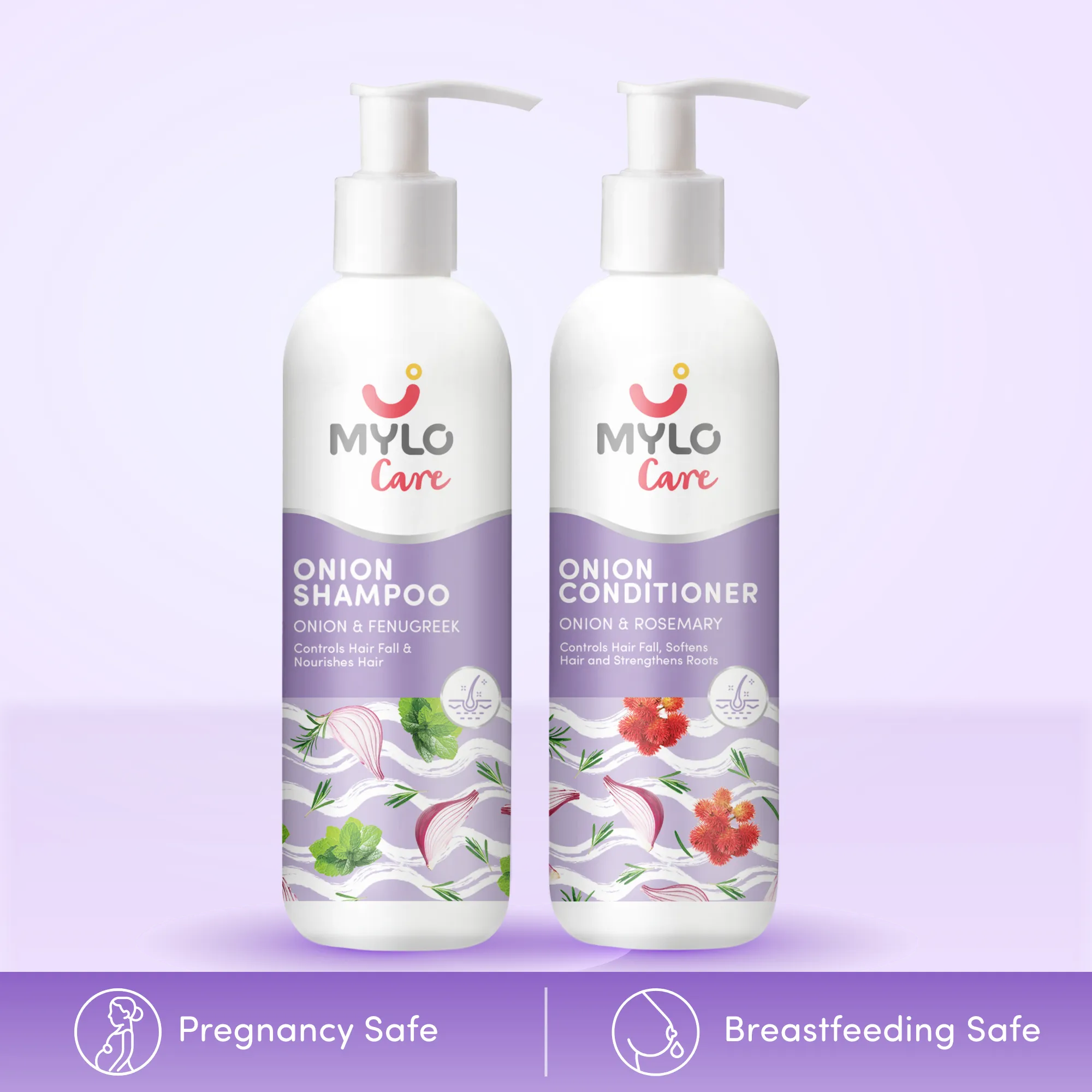 Pre & Post Pregnancy Hairfall Shampoo & Conditioner with Onion - 200 ml each