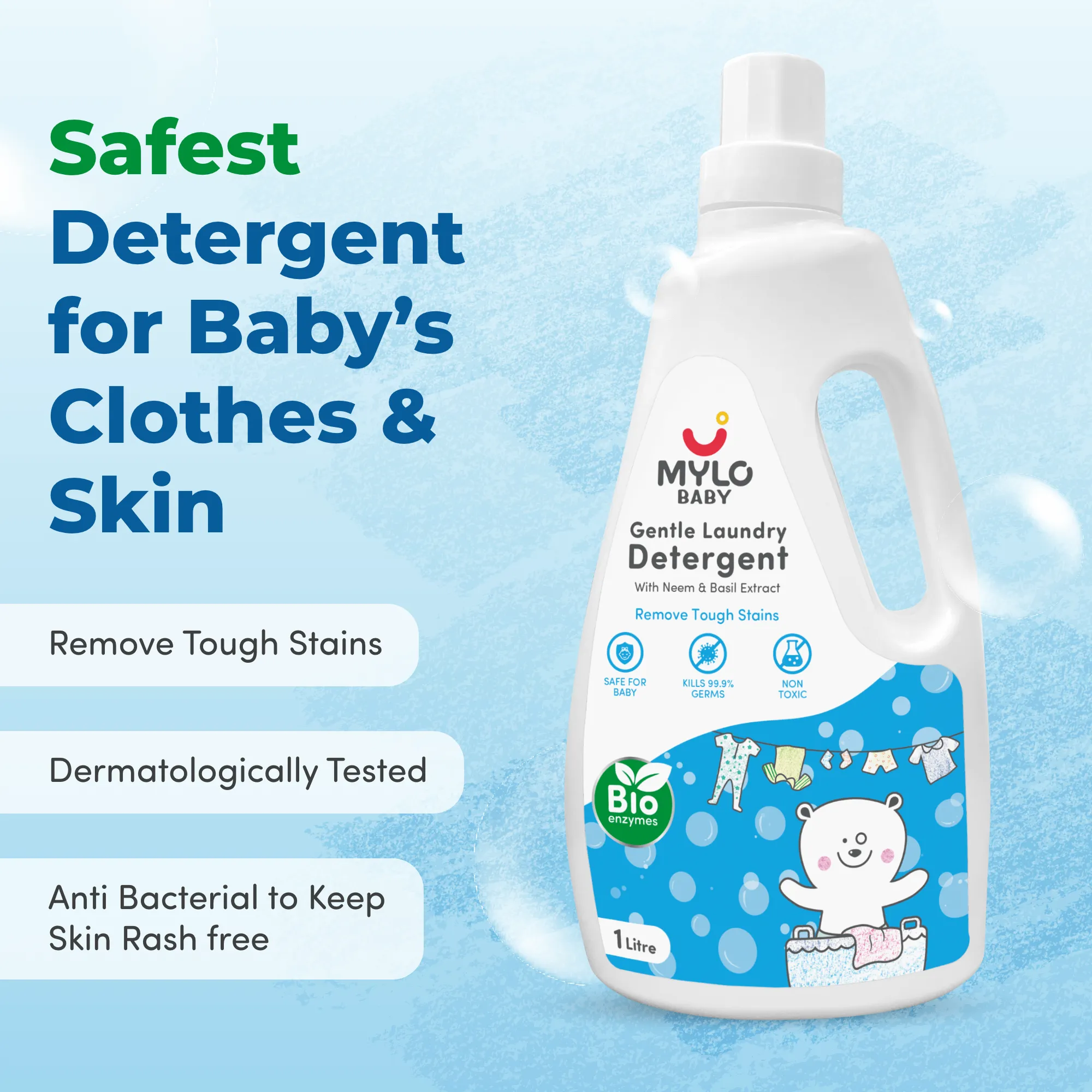 Baby Laundry Detergent – Safe & Gentle for Newborn Clothes | Mylo