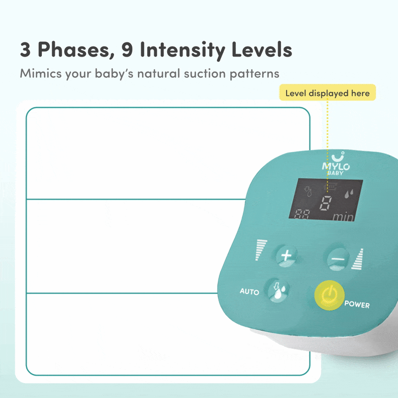 Electric Breast Pump with 9 Level Intensity Adjustment