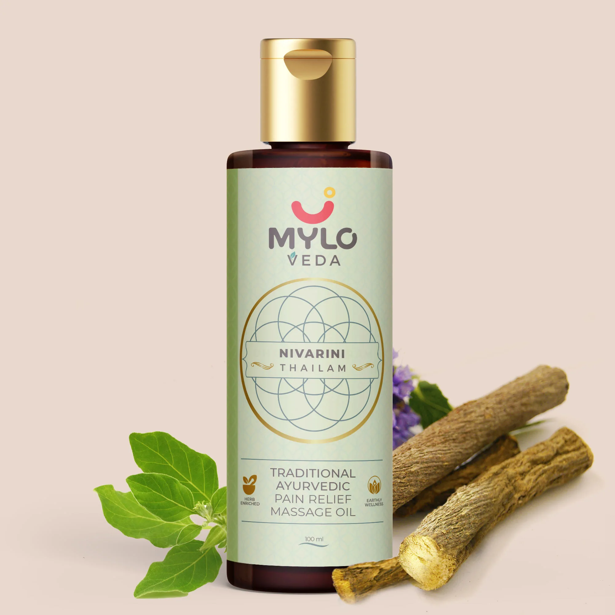 Mylo Ayurvedic Pain Relief Massage Oil - Nivarini Thailam (100 ml)