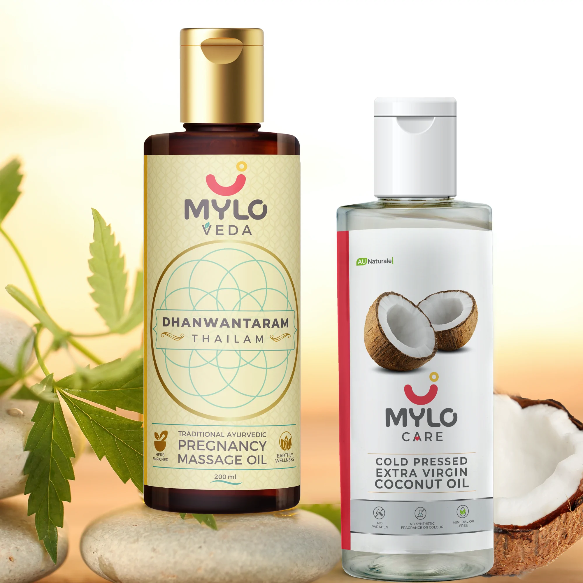 Mylo Pregnancy Massage Oil & Coconut Oil Combo