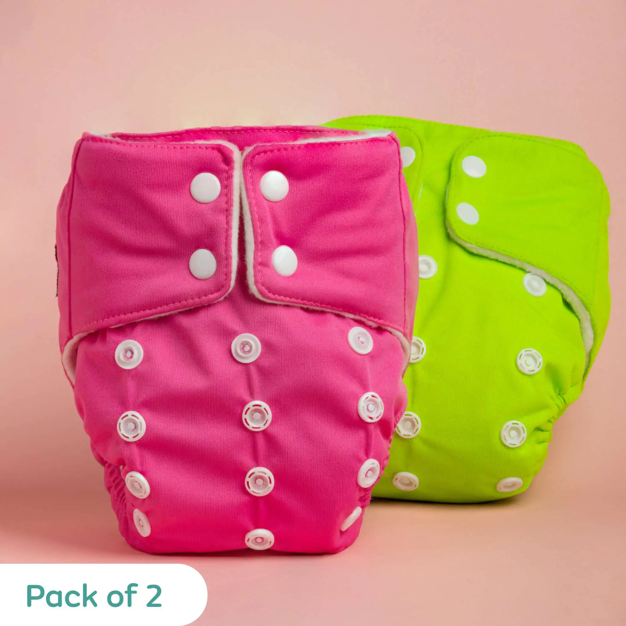 Adjustable Washable & Reusable Cloth Diaper With Dry Feel, Absorbent