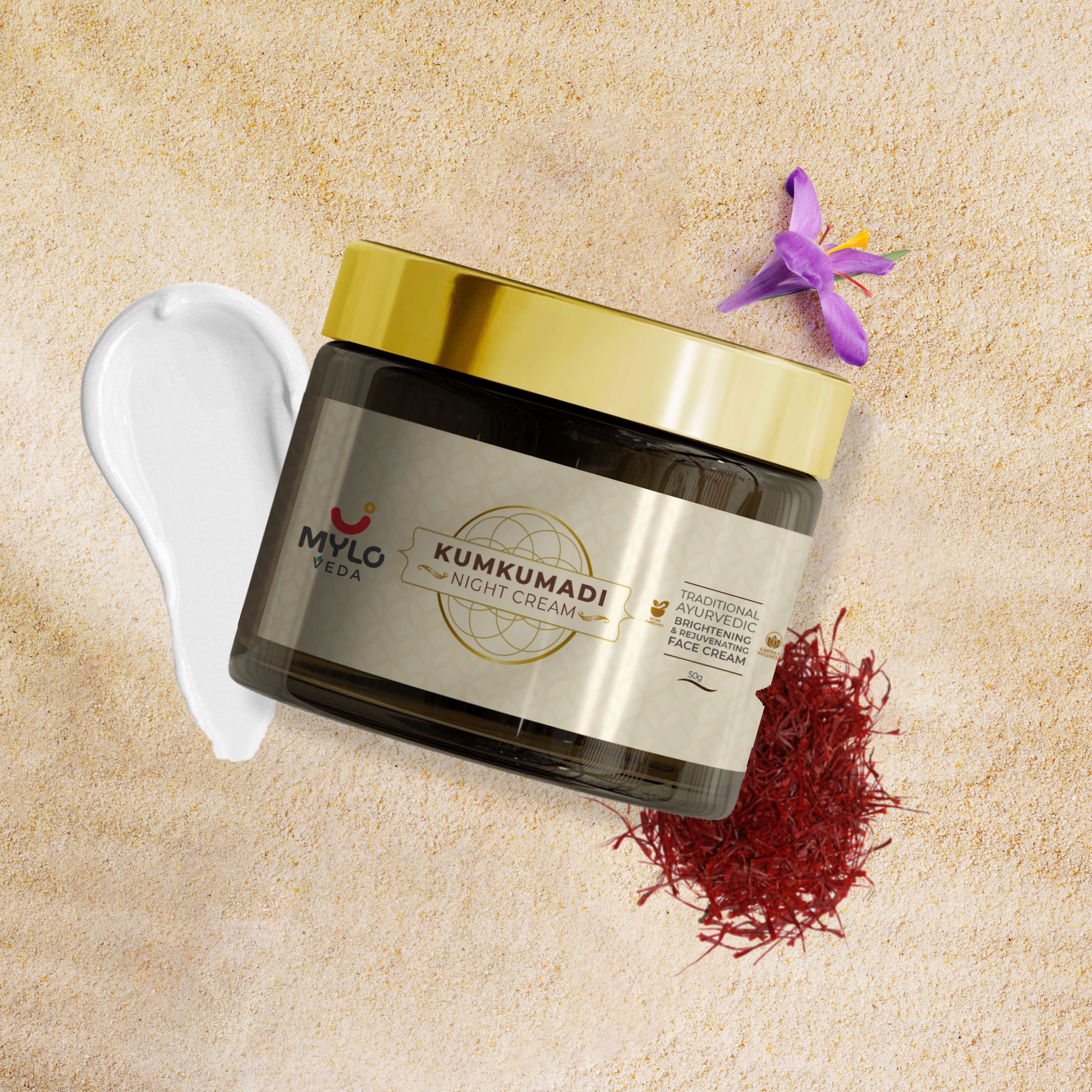 Kumkumadi Night Cream for Brighter & Wrinkle-Free Skin