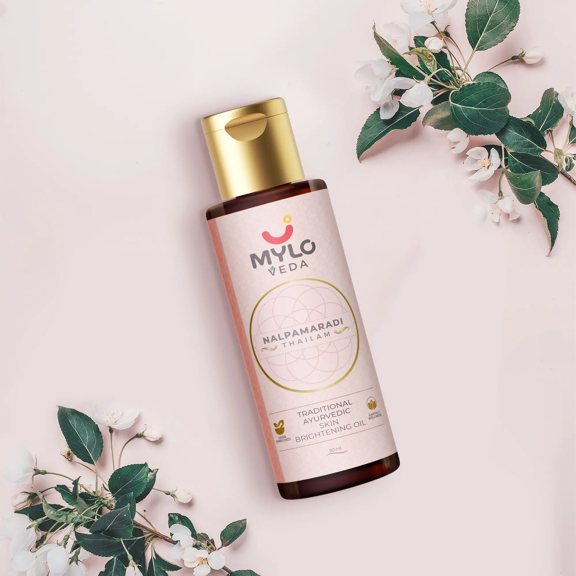 Ayurvedic Skin Brightening & Detanning Oil: Nalpamaradi Thailam (100ml)
