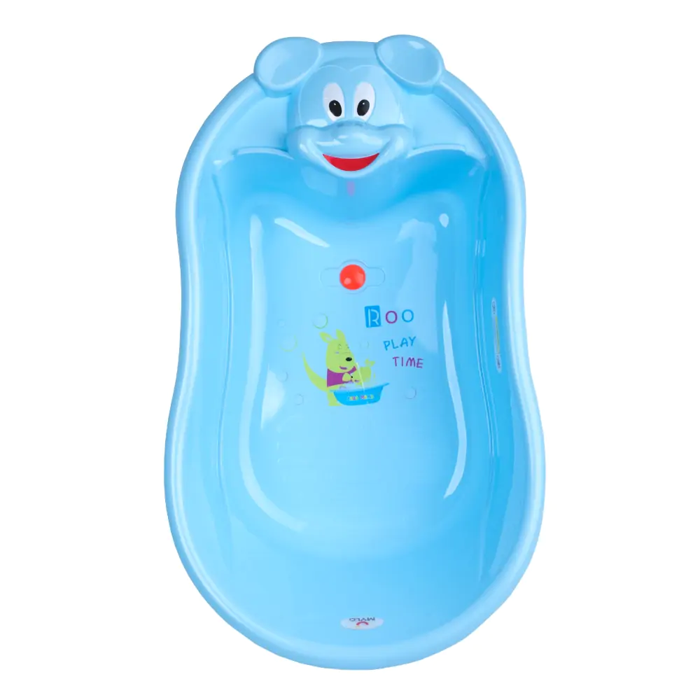 Mylo Essential Classic Bear Bathtub | Toddler 6 Months to 3 Years | BPA Free| Anti Slip | Blue