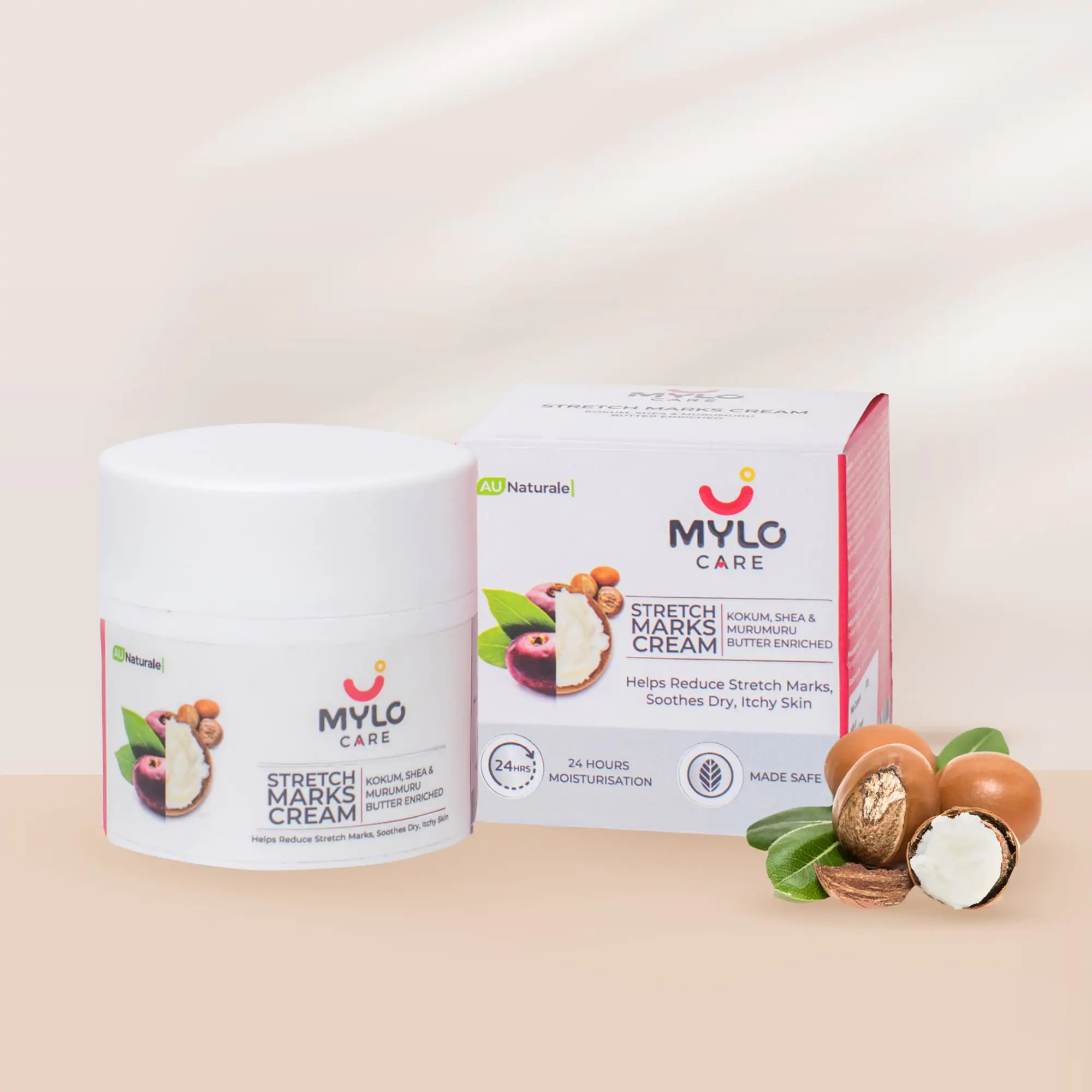 Mylo Stretch Marks Cream with Saffron, Shea Butter & Kokum (100 gm)