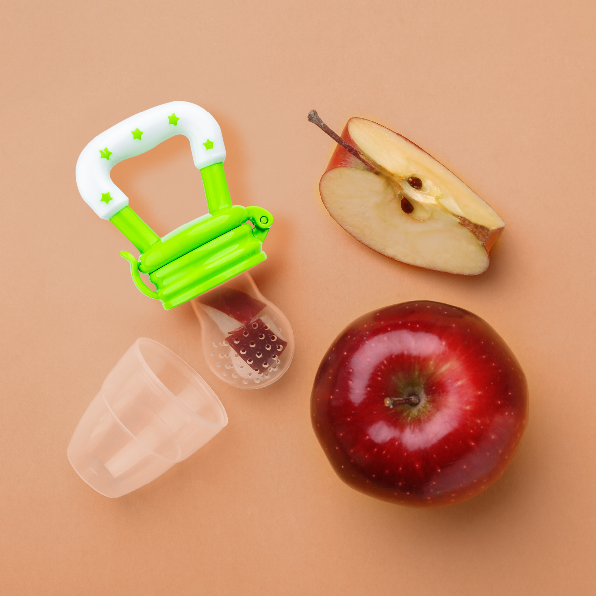 Feels natural ultra soft fruit food nibbler green