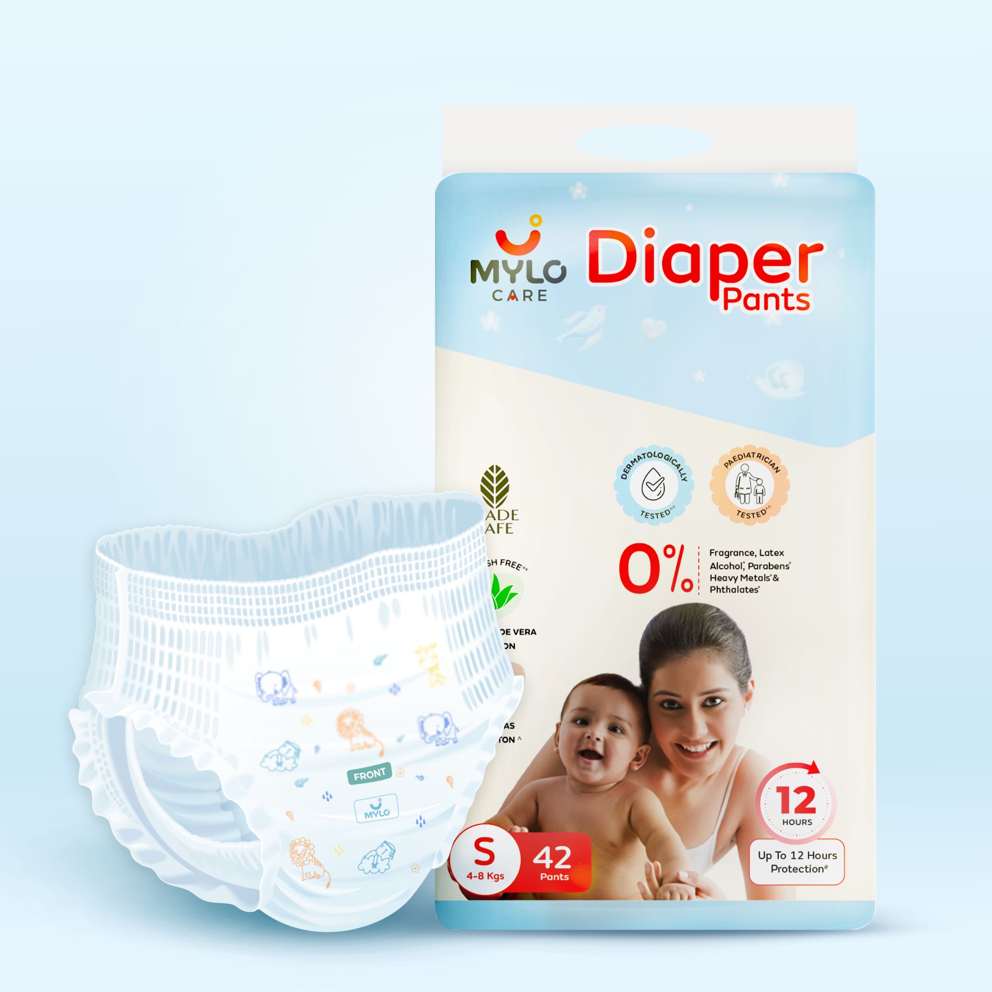 Baby Diaper Pants Small (S) Size, 48 kgs with ADL Technology 42