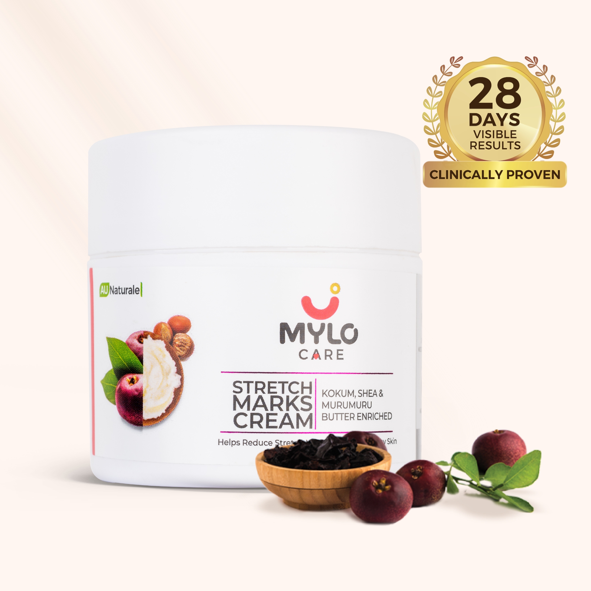 Stretch Marks Cream with Saffron, Shea Butter & Kokum (100 gm)