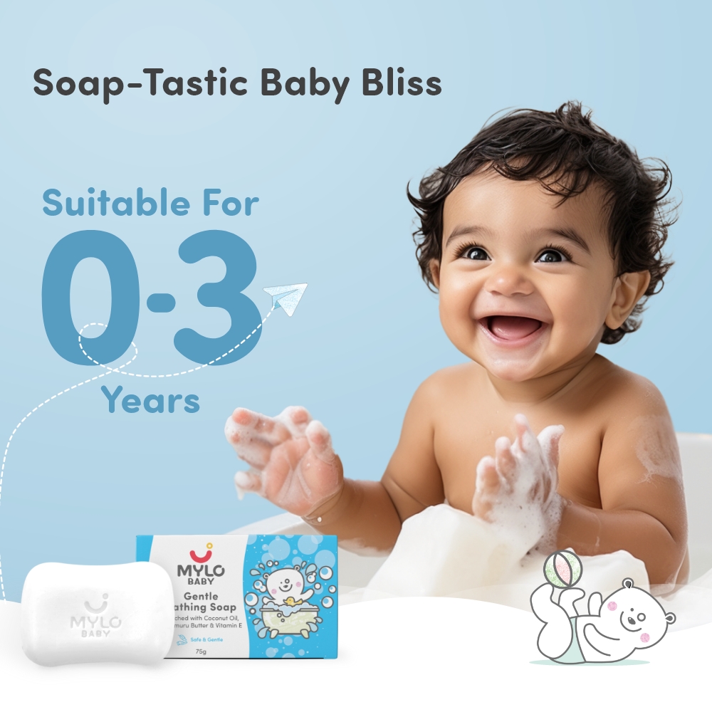 Mylo Baby Soap 75g For 0 3 years with Vitamin E Murumuru Butter