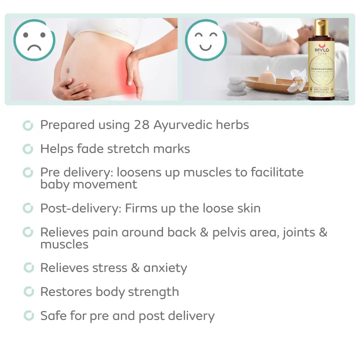 Ayurvedic Pregnancy Massage Oil Dhanwantaram Thailam (200 ml)