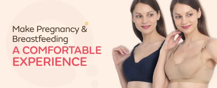 Maternity Nursing Moulded Spacer Cup Bra Navy and Skin 32B size Bra Make pregnancy and breastfeeding a comfortable experience