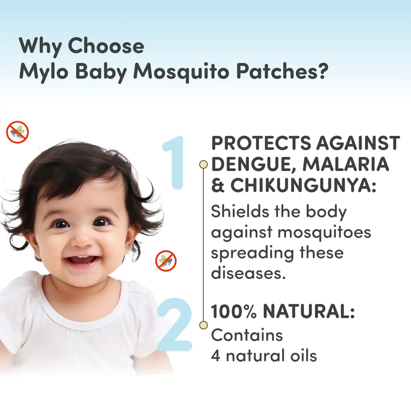 Mosquito patched pack of 2