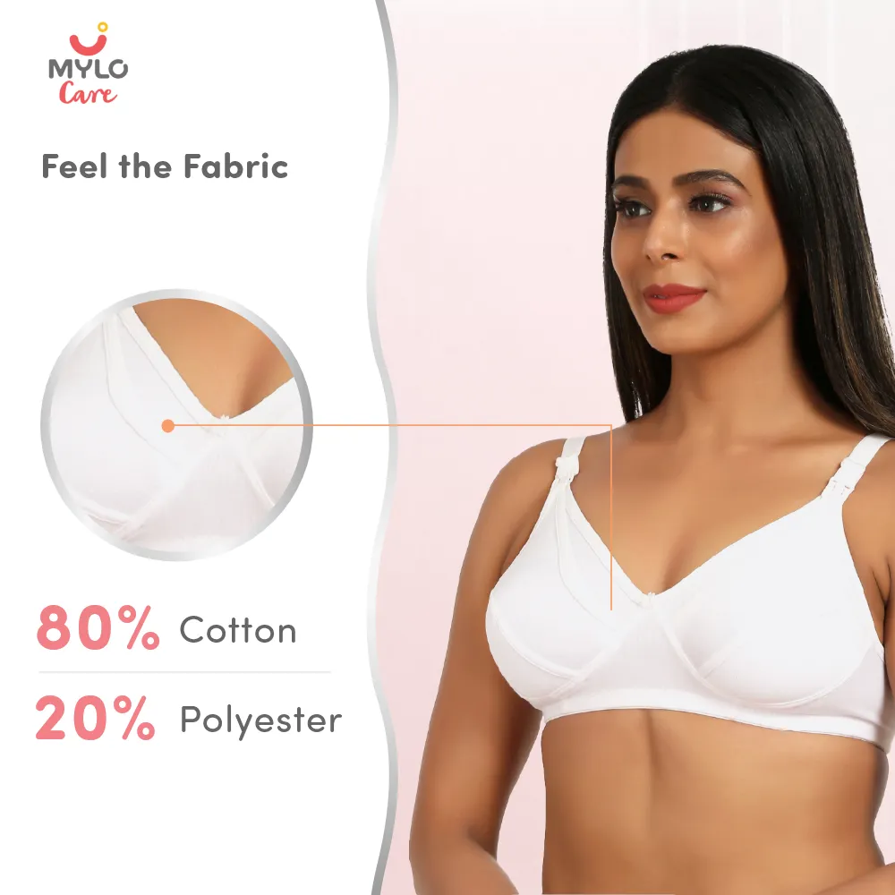 Mee Mee Cotton Non-Wired Non-Padded Maternity Nursing Bra (Gray, Pink  Color) – Mero Momma