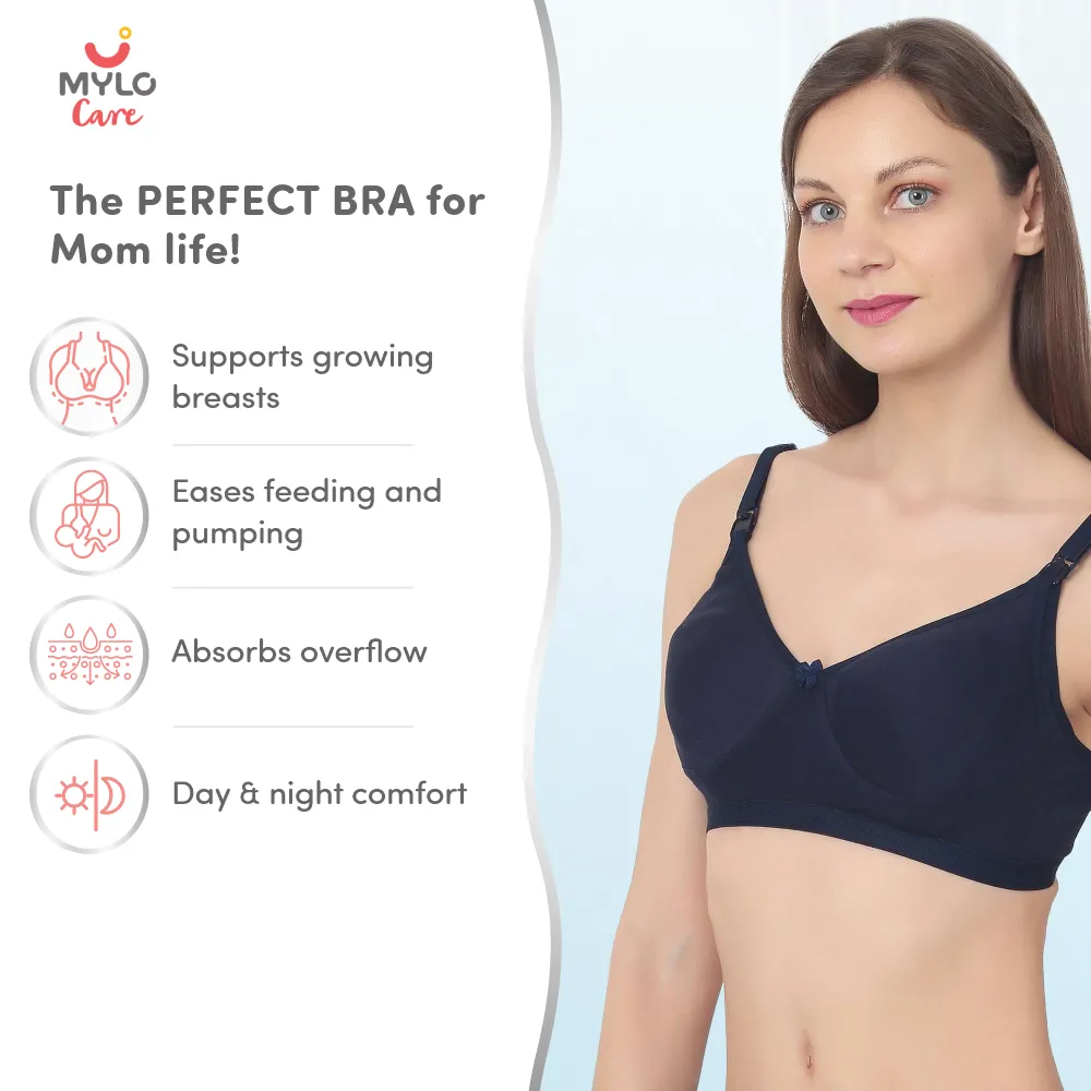 Buy Mylo Maternity/Nursing Moulded Spacer Cup Bra with free bra