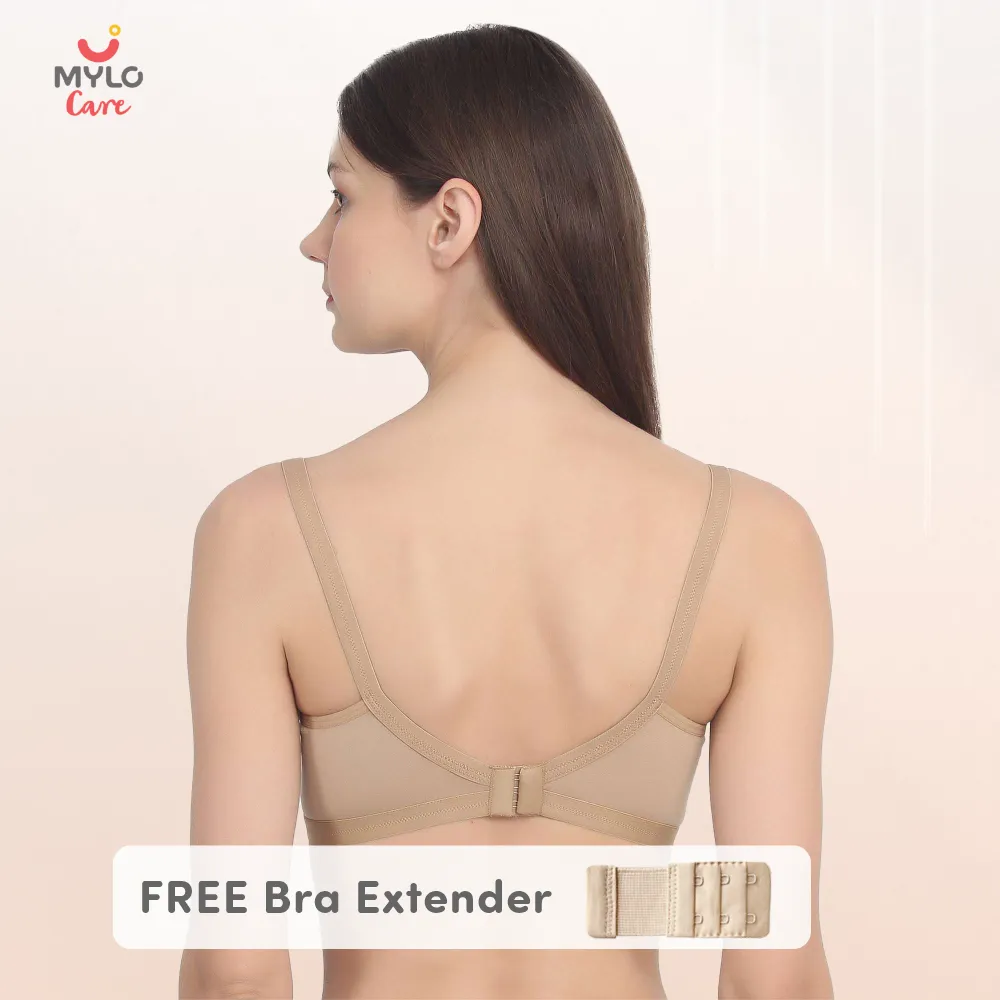 Buy Mylo Maternity/Nursing Bras Non-Wired, Non-Padded - Pack of 3 with free Bra  Extender (Sandalwood, Persian Blue & Dark pink) 38 B Pack of 3 Online at  Best Prices in India - JioMart.