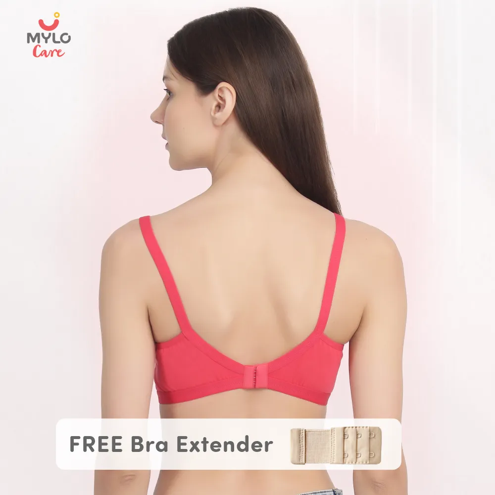 Buy Mylo Light Padded Maternity/Nursing Bra Pack of 2 with free bra  extender-(Skin,Fuchsia) 42B Pack of 2 Online at Best Prices in India -  JioMart.