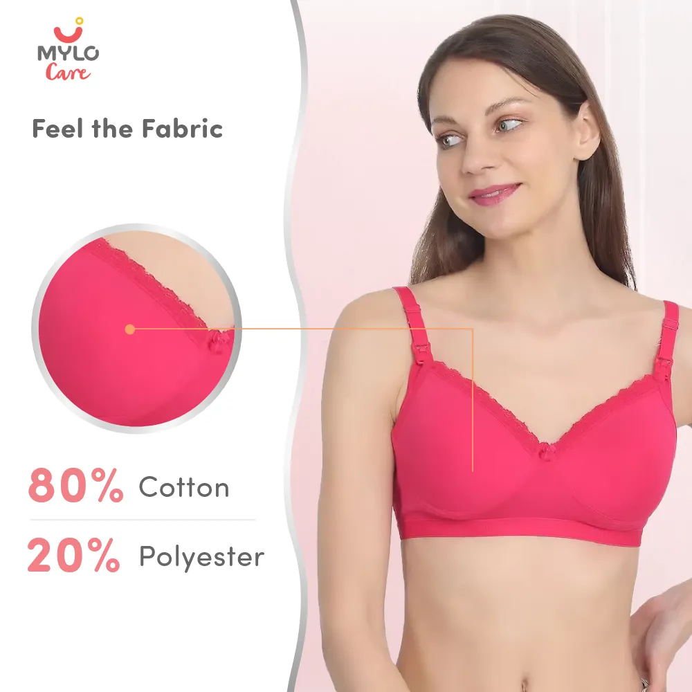32B- Buy Mylo Maternity/Nursing Moulded Spacer Cup Bra with free