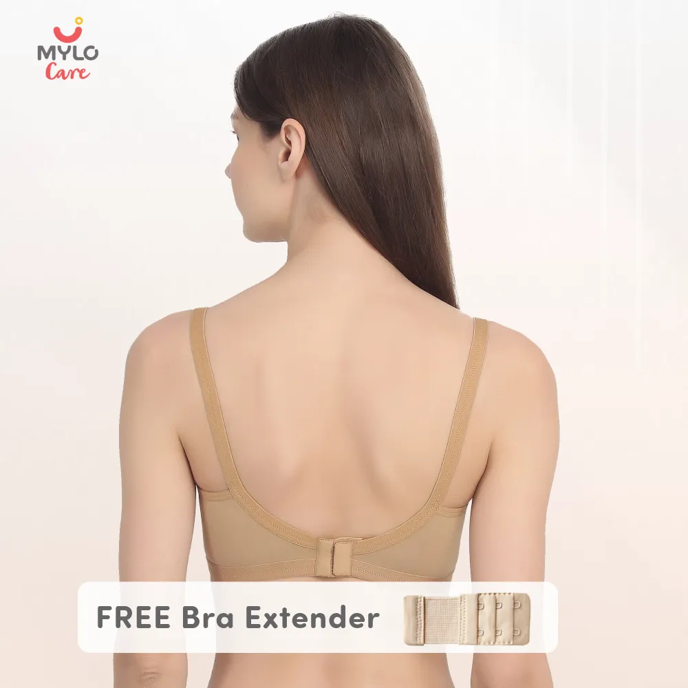 Buy Mylo Light Padded Maternity/Nursing Bra Pack of 2 with free bra  extender-(Skin,Fuchsia)- Size - 36B