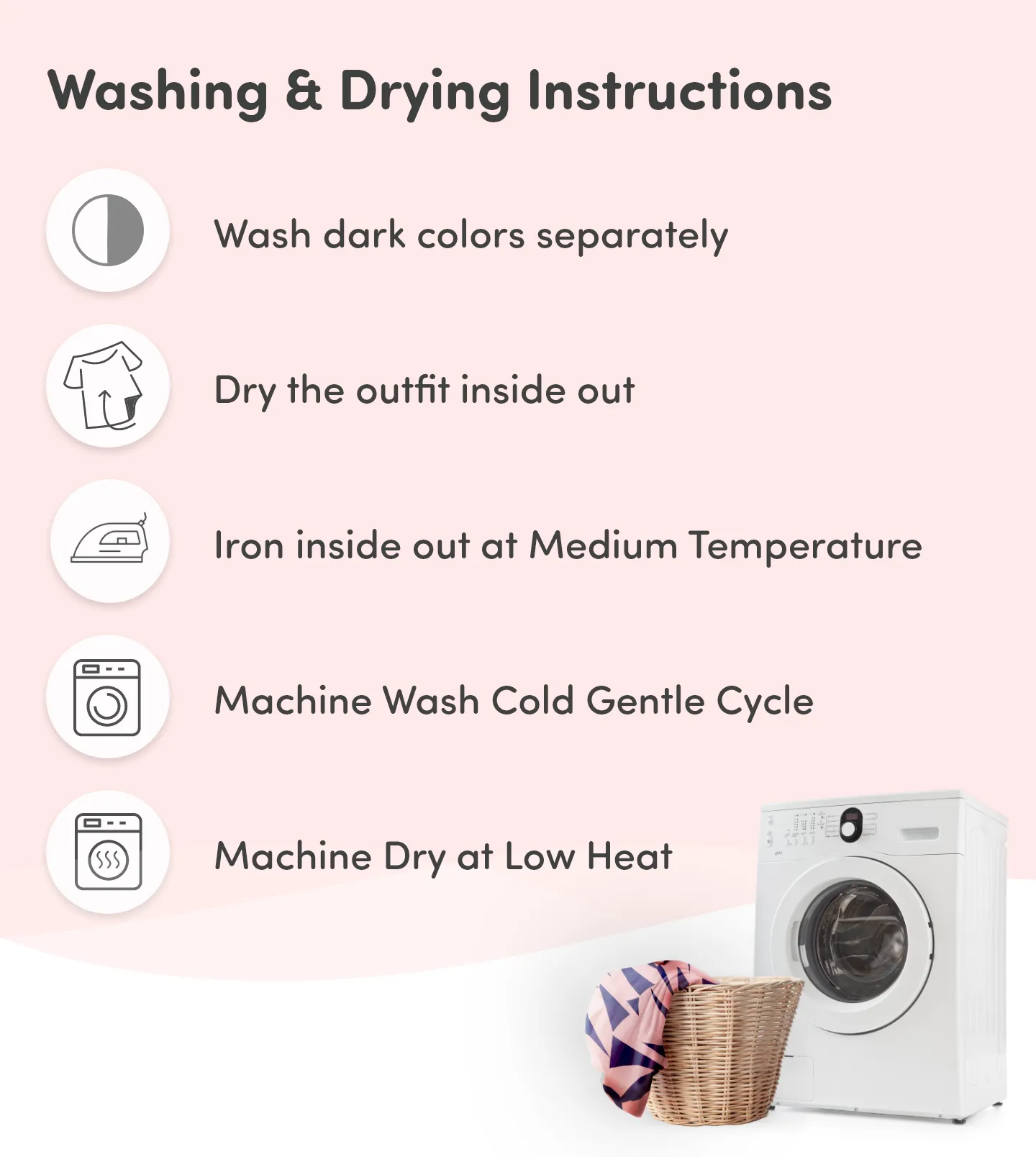 Pre & Post Maternity /Nursing Maxi Dress with both sides Zipper for Easy Feeding – Geometric Pink–L 