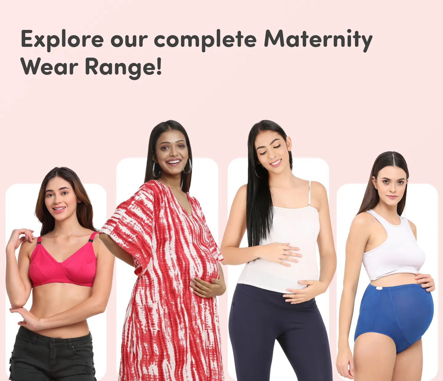 Pre & Post Maternity /Nursing Kaftan Maxi Dress cum Nighty with Zipper for Easy Feeding – Shibori Print -Fuchsia–XXL 