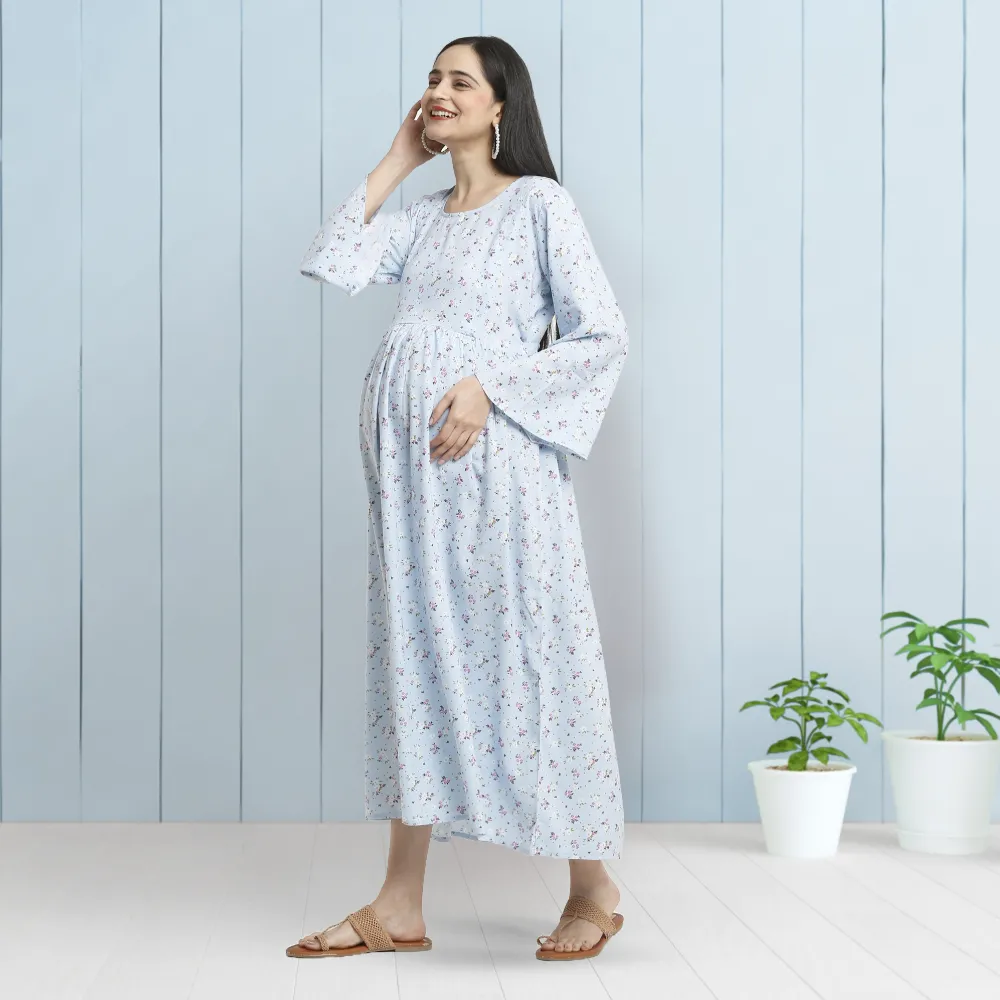 Buy New Summer Loose Maternity Petals Lace Short Dress or Maternity Shirt  with Legging for Pregnancy Free Get Corsage White Color(size L) Online at  desertcartINDIA