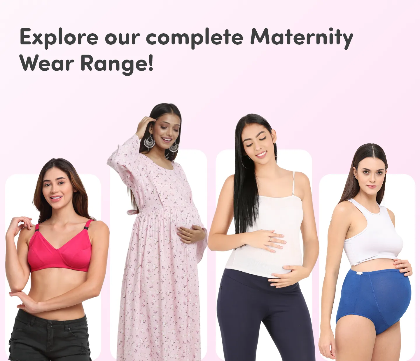 Pre & Post Maternity /Nursing Maxi Dress with both sides Zipper for Easy Feeding – Pink Ditsy Daisy –M 