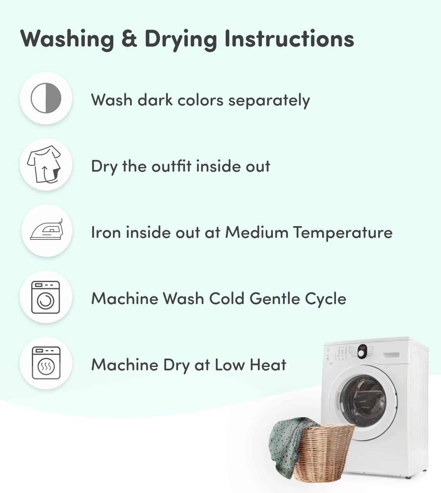 Pre & Post Maternity Maxi Length Nighty with Zipper at both sides for Easy Feeding - Little Hearts - Sea Green - XL