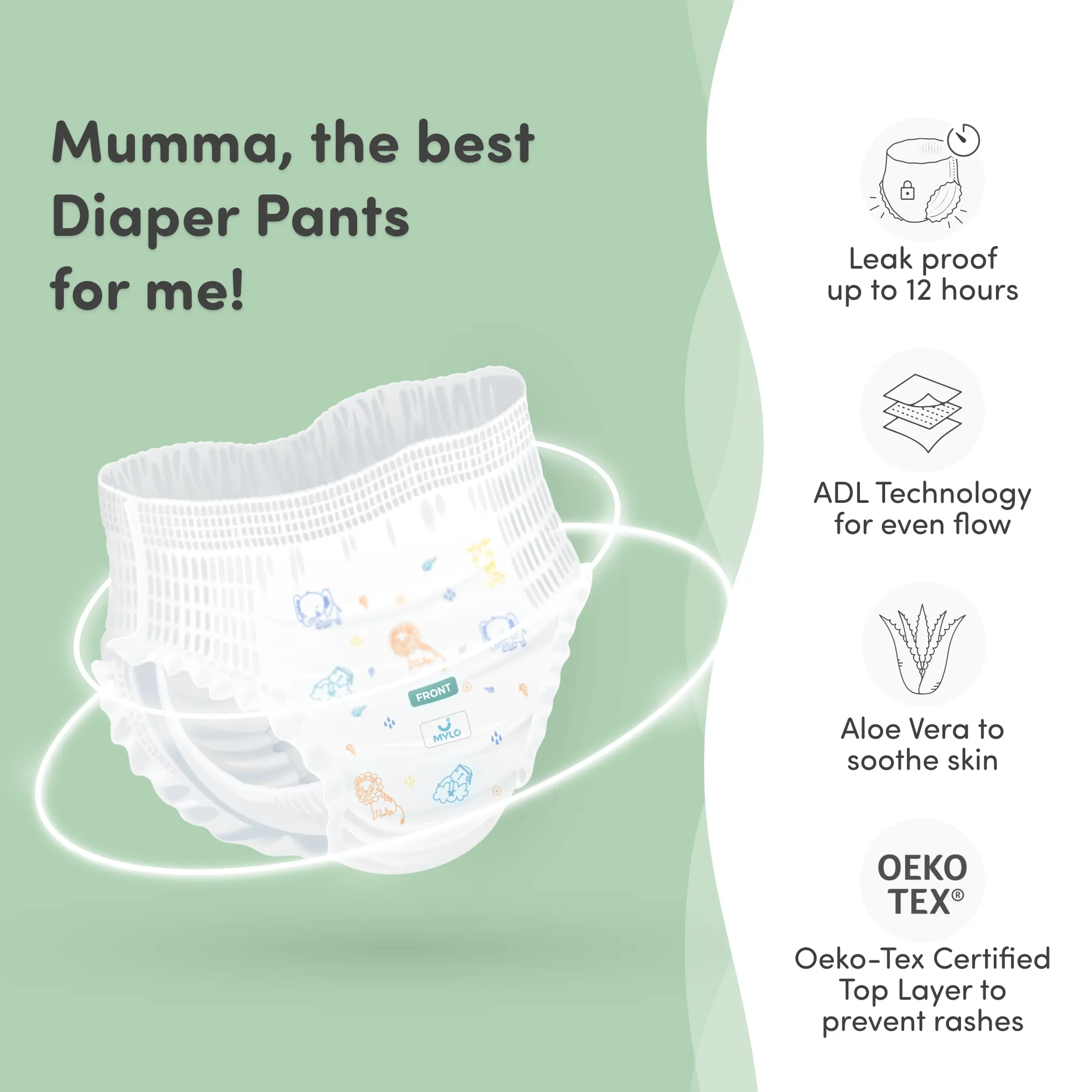 Teddyy Baby Premium Pant Style Diapers Medium 52 Pieces Online in India,  Buy at Best Price from Firstcry.com - 3817624