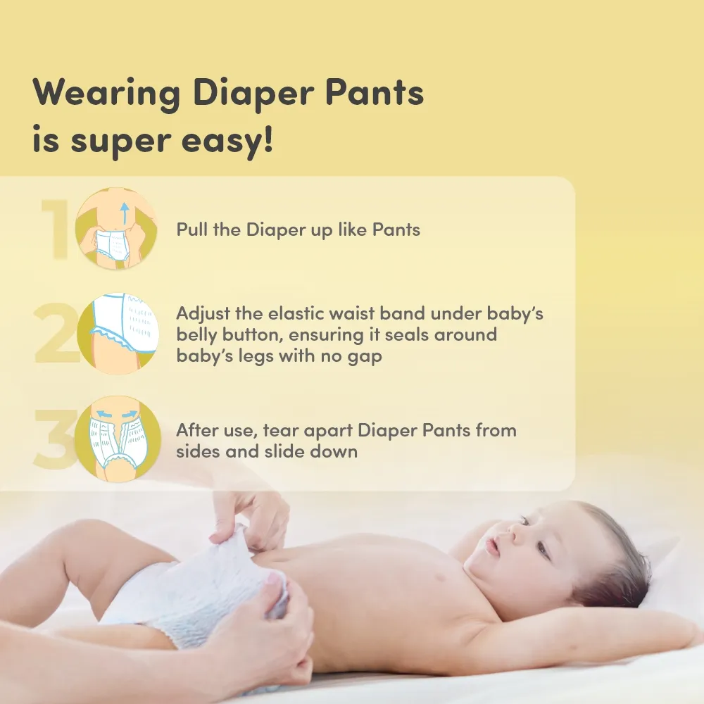 Baby Diaper Pants Small (S) Size, 4-8 kgs with ADL Technology - 84 Count - 12  Hours Protection