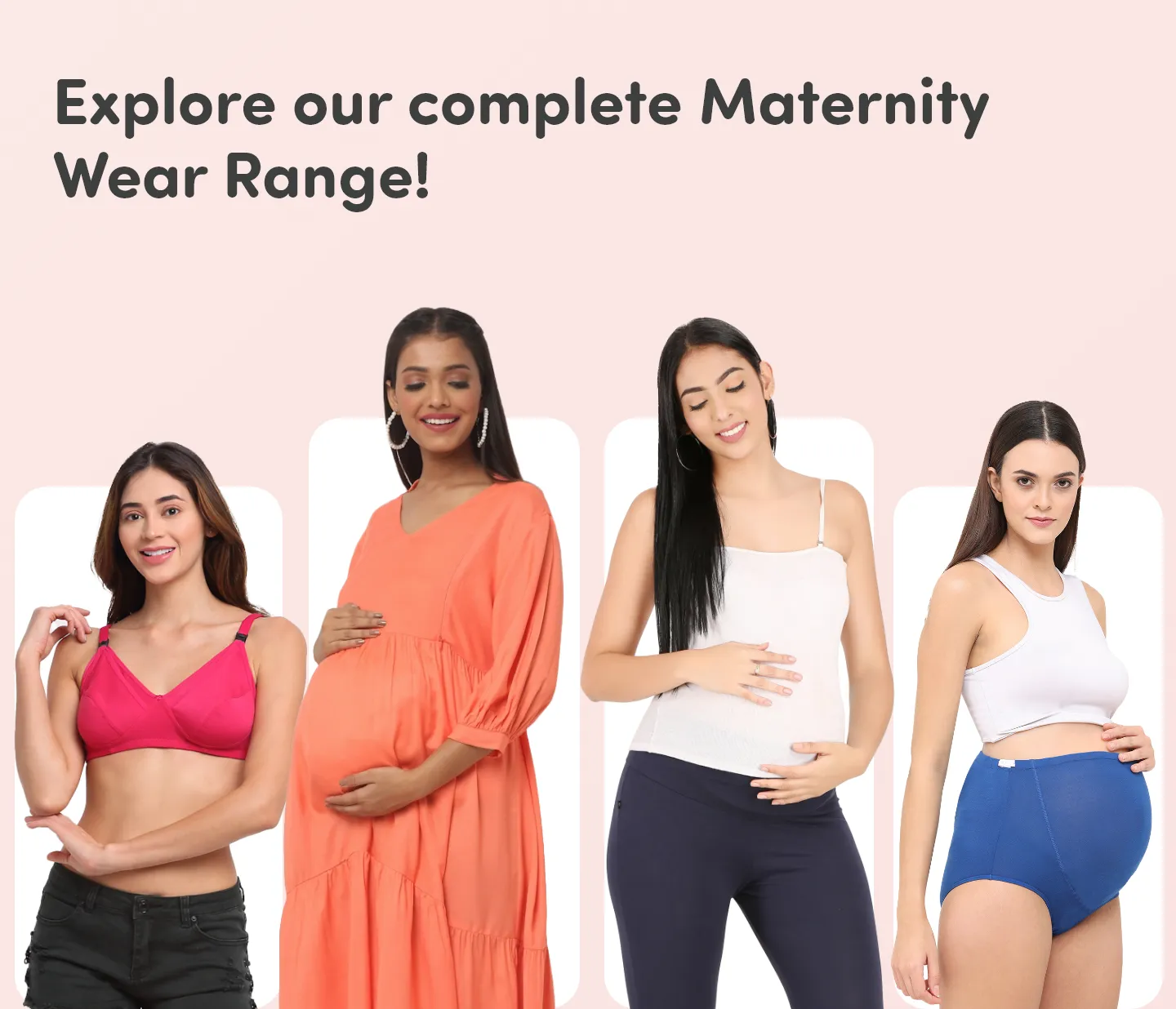 Pre & Post Maternity /Nursing Ruffle collared Solid Midi Dress with both sides Zipper for Easy Feeding – Solid - Peach-M