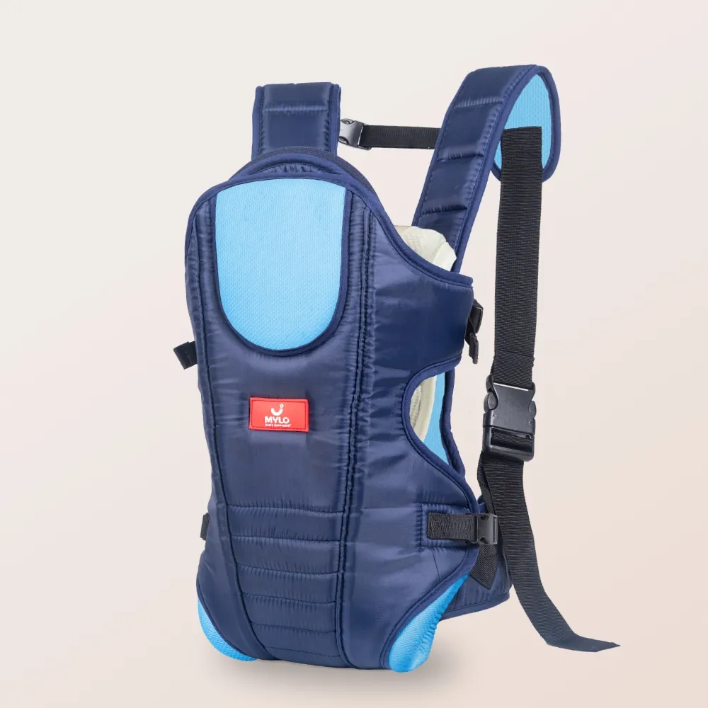 Premium 3 in 1 Comfortable & Adjustable Baby Carrier (6 - 15 Months) -Royal Blue and Sky Blue