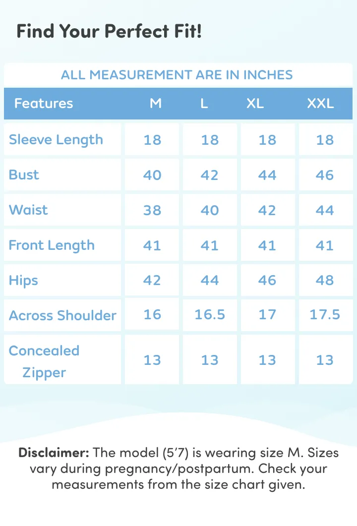 Pre & Post Maternity/Nursing Knee Length Dress with Zippers at both sides for Easy Feeding- Teal Green-  Polka Dots-XXL