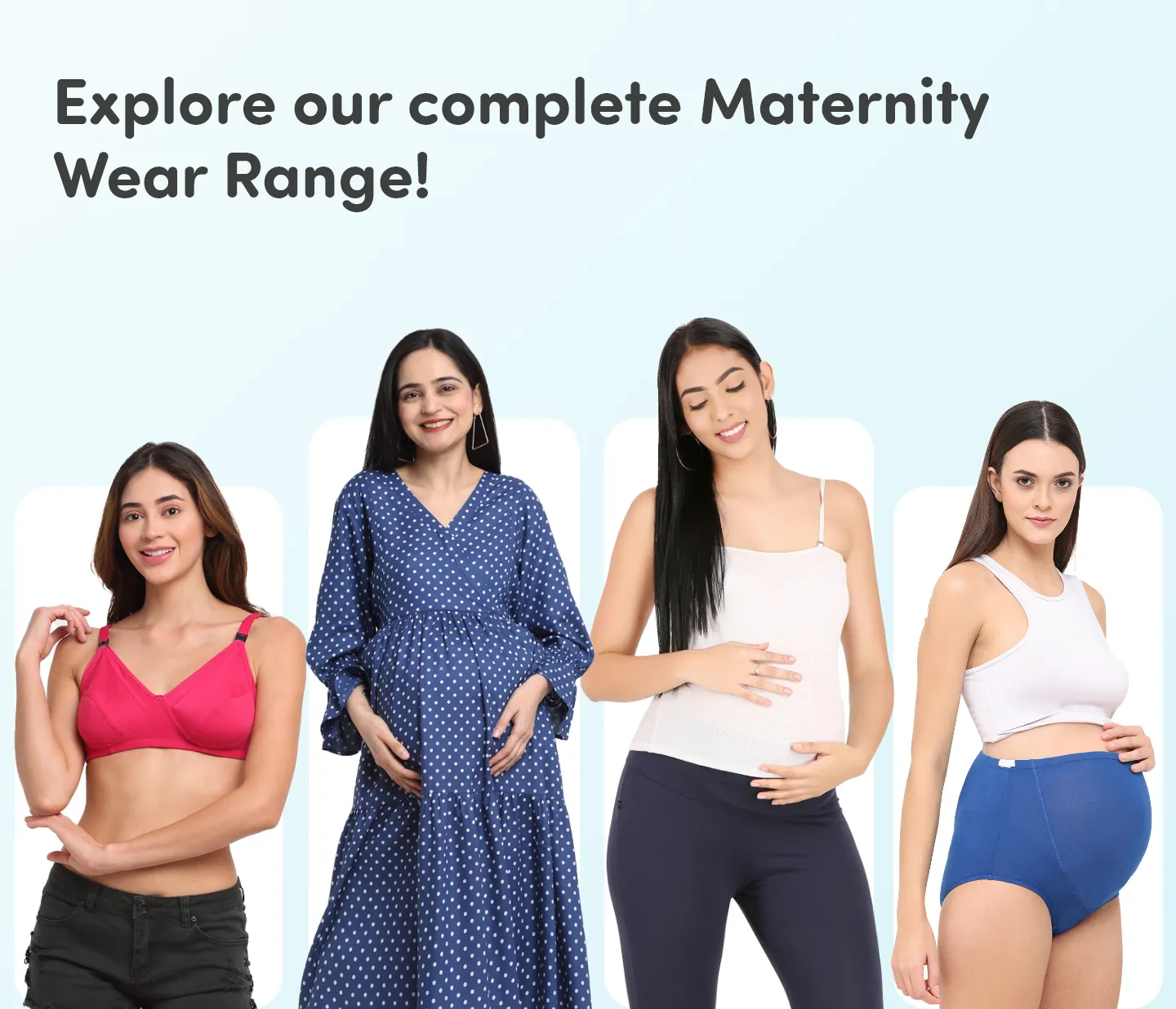 Pre & Post Maternity/Nursing Knee Length Dress with Zippers at both sides for Easy Feeding - Blue - Polka Dots-XL