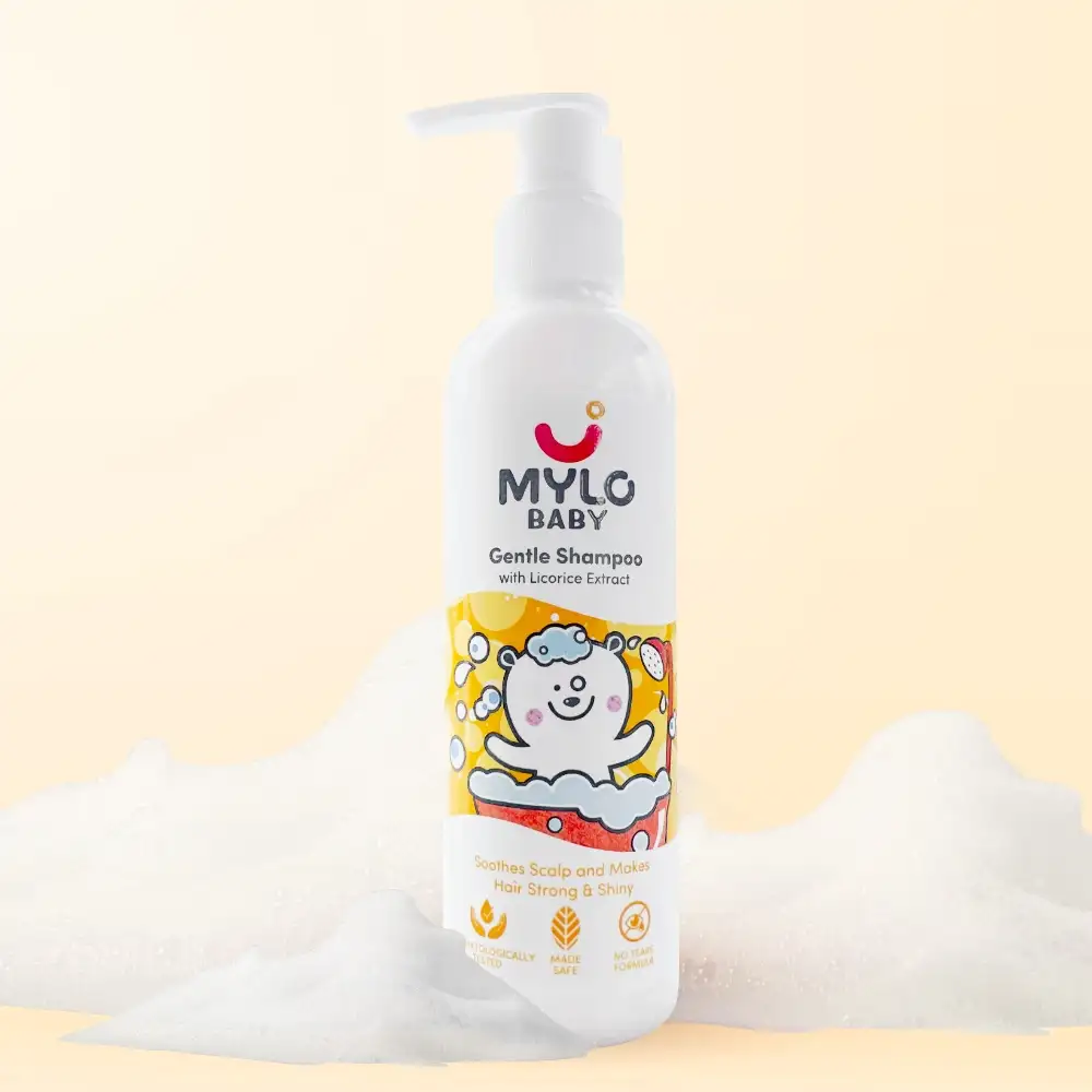 Baby Shampoo | Makes Hair Strong & Shiny | Tear Free Formulation | Treats Dry Scalp | Boosts Hair Growth | Dermatologically Tested | Made Safe Certified- 100 ml