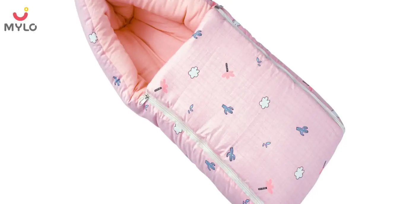 DISNEY Baby Carry Nest (Sleeping Bag) Cotton Disney Print 0+m Age, Pin